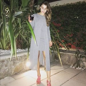 BCBG longsleeve grey dress